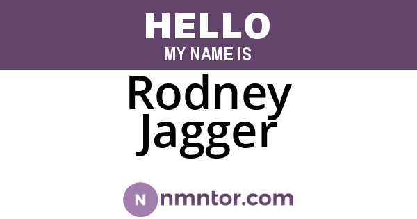 Rodney Jagger