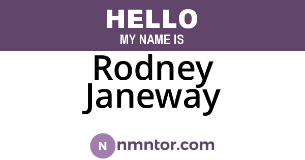 Rodney Janeway