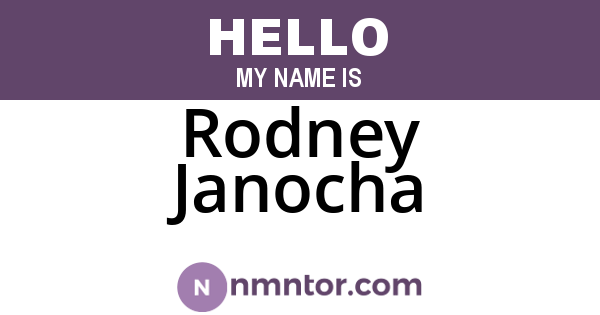 Rodney Janocha