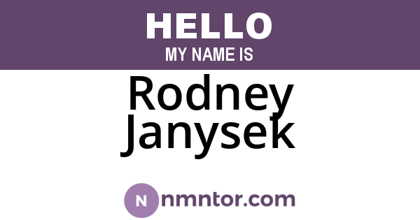 Rodney Janysek