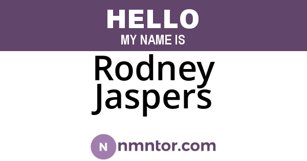 Rodney Jaspers