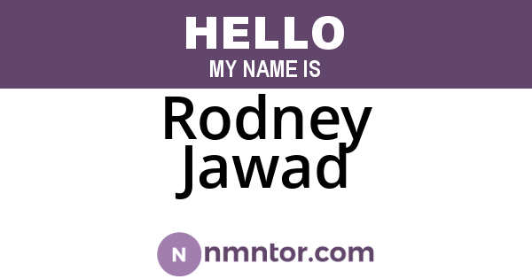 Rodney Jawad