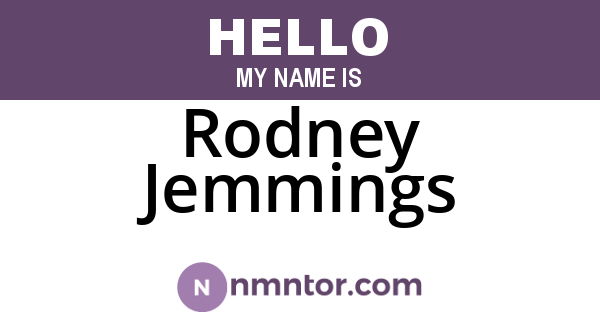 Rodney Jemmings