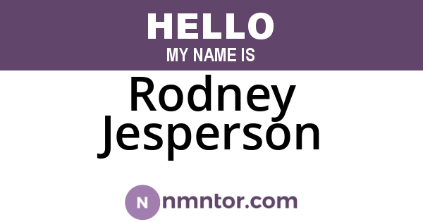 Rodney Jesperson