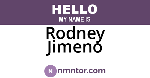 Rodney Jimeno