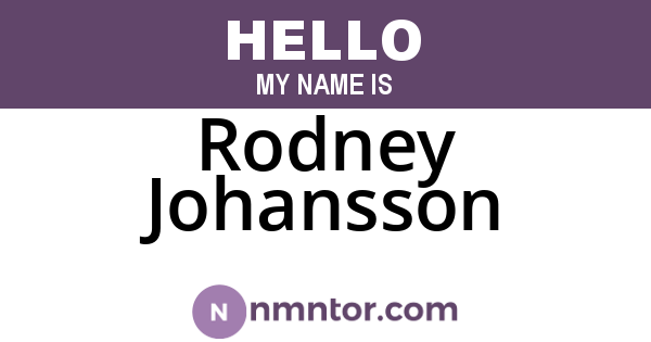 Rodney Johansson