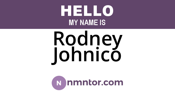 Rodney Johnico