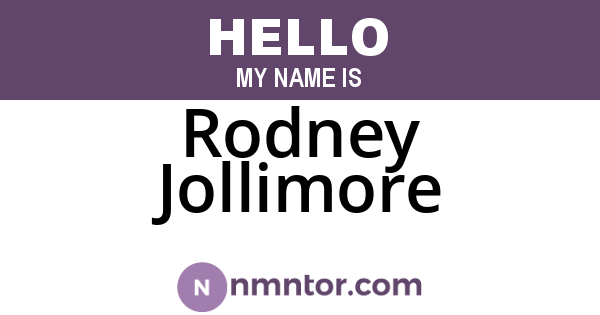 Rodney Jollimore