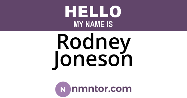 Rodney Joneson