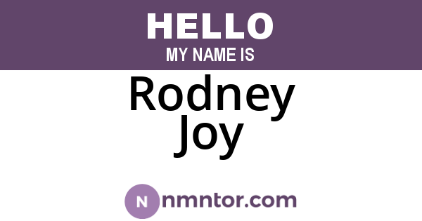 Rodney Joy