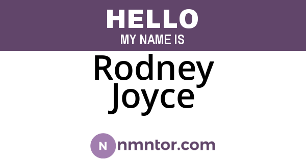 Rodney Joyce
