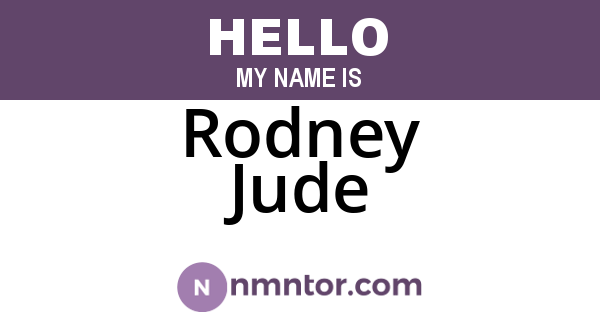 Rodney Jude