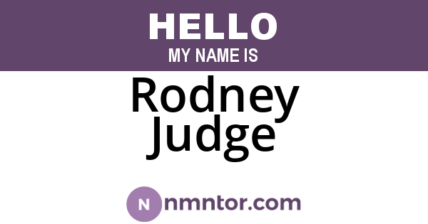 Rodney Judge