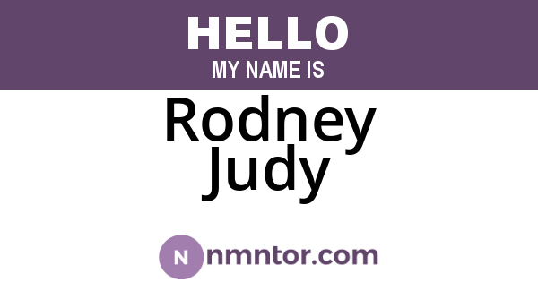 Rodney Judy