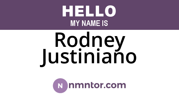 Rodney Justiniano