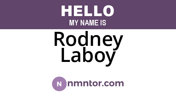 Rodney Laboy