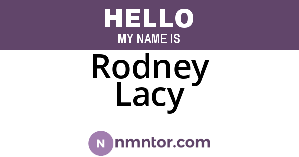 Rodney Lacy
