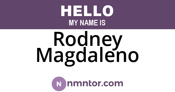 Rodney Magdaleno