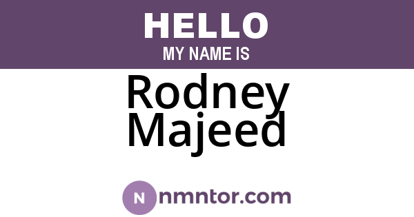 Rodney Majeed