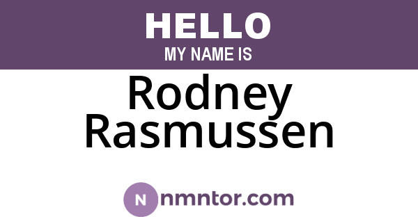 Rodney Rasmussen