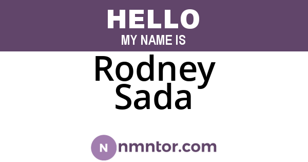Rodney Sada