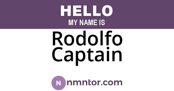 Rodolfo Captain