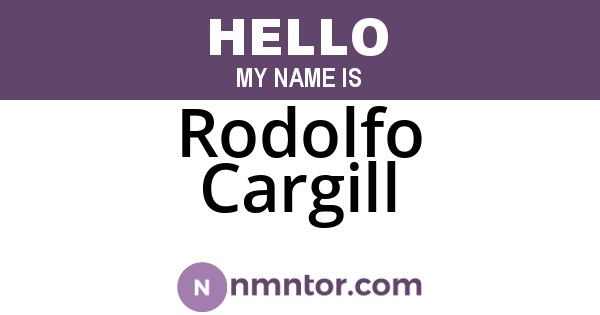 Rodolfo Cargill