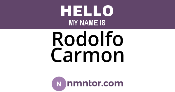 Rodolfo Carmon
