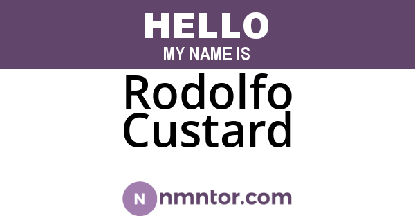 Rodolfo Custard