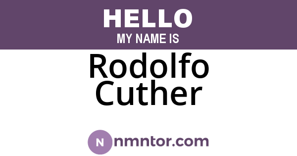 Rodolfo Cuther