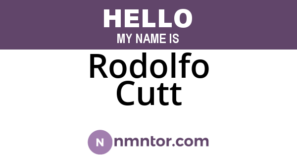 Rodolfo Cutt