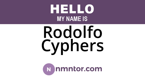 Rodolfo Cyphers