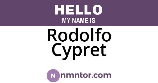 Rodolfo Cypret