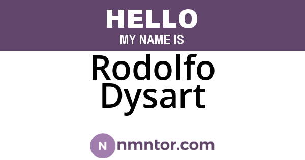 Rodolfo Dysart