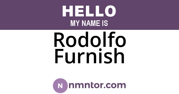 Rodolfo Furnish