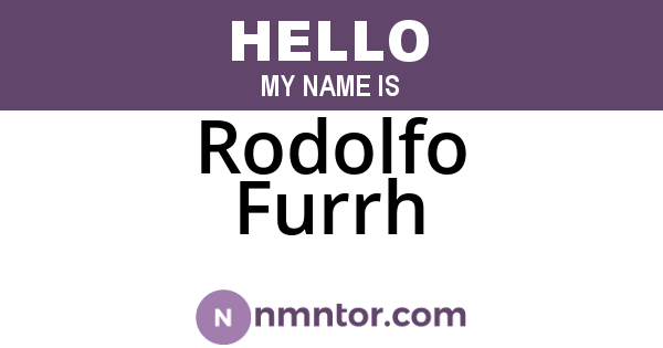 Rodolfo Furrh