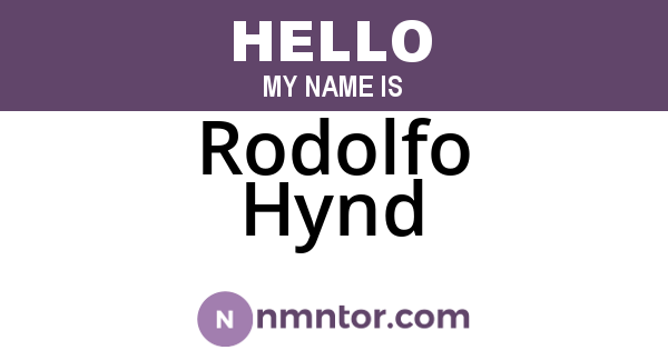 Rodolfo Hynd