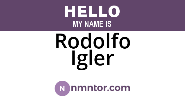 Rodolfo Igler