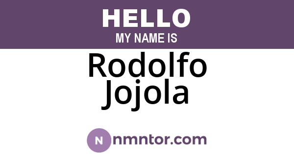 Rodolfo Jojola