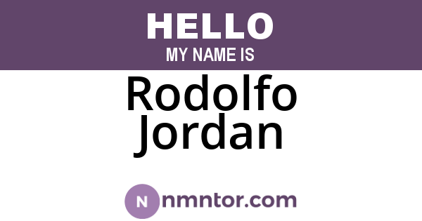 Rodolfo Jordan
