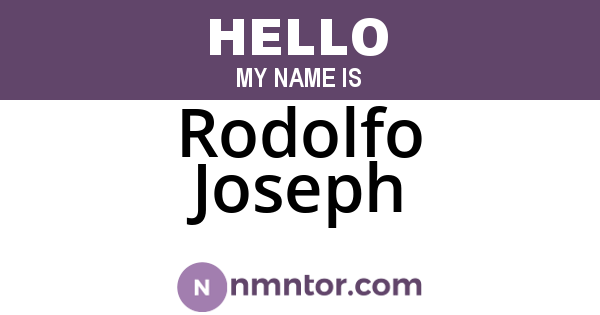 Rodolfo Joseph