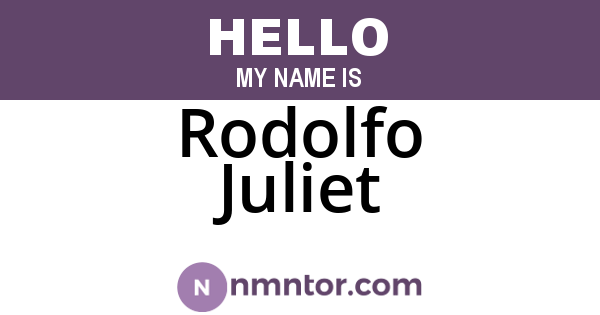 Rodolfo Juliet