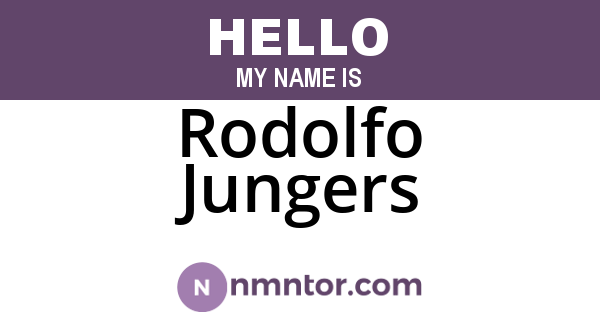 Rodolfo Jungers