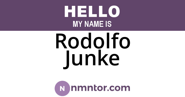 Rodolfo Junke