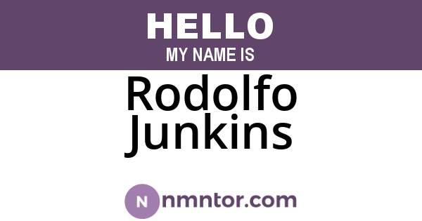 Rodolfo Junkins