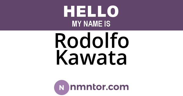 Rodolfo Kawata