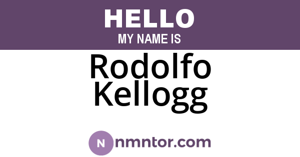 Rodolfo Kellogg