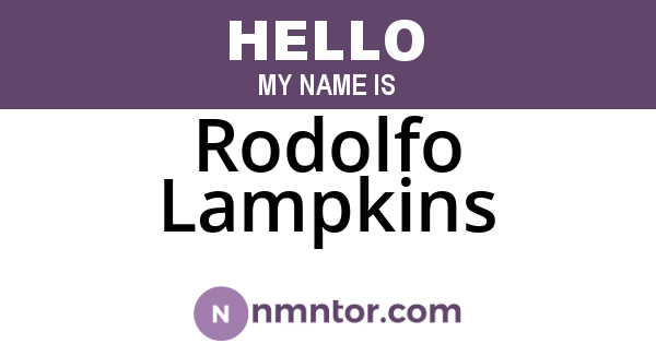 Rodolfo Lampkins