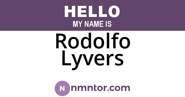 Rodolfo Lyvers