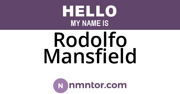 Rodolfo Mansfield